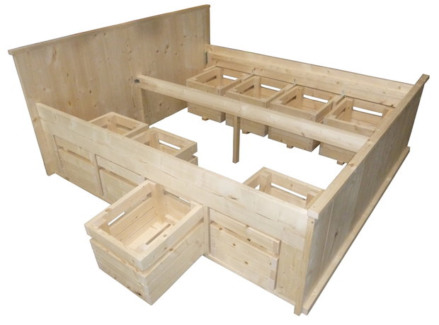 vervormen thuis Bijdragen Bed met fruitkistjes bouwpakket - Woodkit