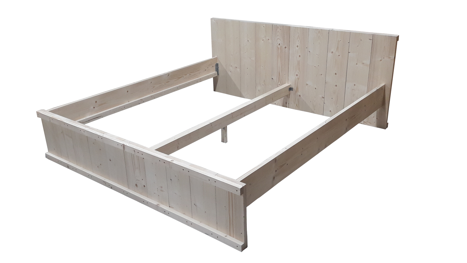 gek Kietelen module Tweepersoons bed bouwpakket om zelf te maken - Woodkit